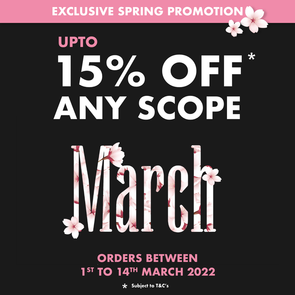 March 15% off Sale - 1-14th March 2022