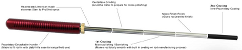 Cleaning Rod - Proshot - 22 - 26 cal 42 inch Premium Coated - Hoplon Precision