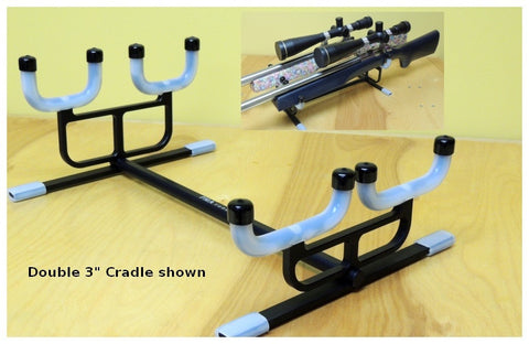 Cleaning Cradle - PMA - Double rifle Combo for rifles with 3" and 2 1/2" forend such as Benchrest, F-Class and Long Range rifles - Hoplon Precision